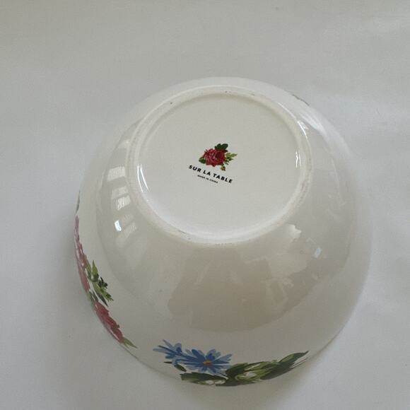 Sur La Table Serving Bowl Wildflowers Large EUC Country Farmhouse - Picture 5 of 11